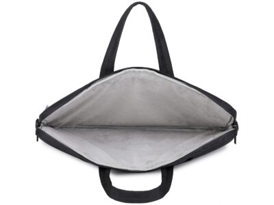Cienka i lekka czarna torba na laptopa 15.6" cali z miękką podszewką Miru - obrazek 4