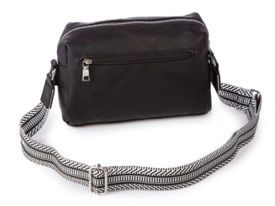 Czarna nieduża torebka damska miejska miękka Jennifer Jones - obrazek 3