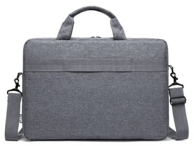Klasyczna, elegancka i lekka szara torba na laptopa 15.6' Miru - obrazek 3