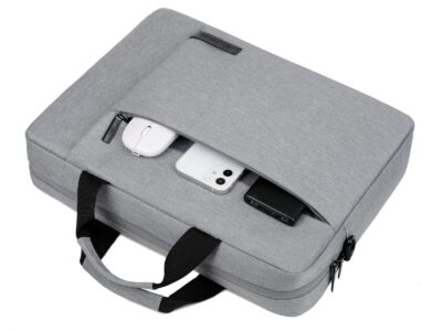 Torba na laptopa 15.6" cala do pracy i na studia szara Miru - obrazek 5