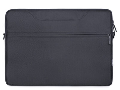 Cienka i lekka czarna torba na laptopa 15.6" cali z miękką podszewką Miru - obrazek 10