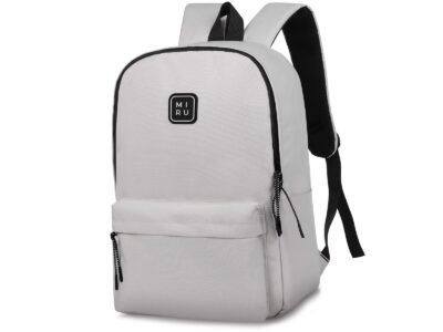 Lekki Jasnoszary plecak na laptopa 13-15.6" cali na studia i do pracy MIRU