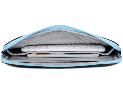 Czarno-niebieskie etui na laptopa 15.6" cali z miękką podszewką Miru - obrazek 2