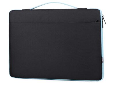 Cienkie etui zabezpieczające z rączką na laptopa 17.3" cala czarno-niebieskie MIRU - obrazek 1