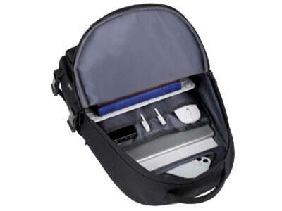 Stylowy czarny plecak na laptopa 15.6" młodzieżowy MIRU - obrazek 12