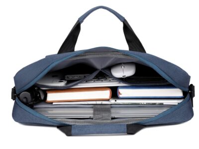 Torba na laptopa 15.6" cala do pracy i na studia granatowa Miru - obrazek 6