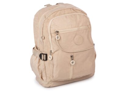 Jasnobeżowy plecak materiałowy lekki Bag Street - obrazek 2