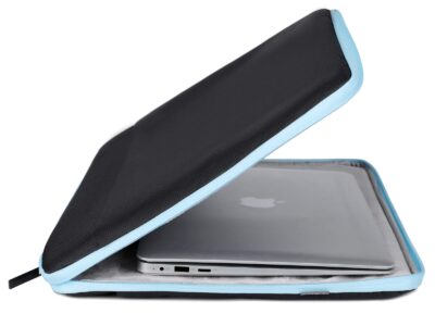 Cienkie etui zabezpieczające z rączką na laptopa 17.3" cala czarno-niebieskie MIRU - obrazek 5