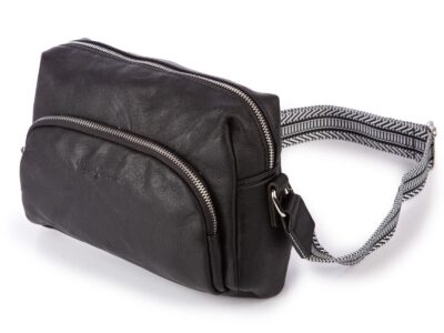 Czarna nieduża torebka damska miejska miękka Jennifer Jones - obrazek 2