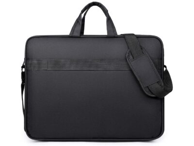 Czarna pojemna torba na laptopa 17.3" cala wmozniona pianką dystansową MIRU - obrazek 6