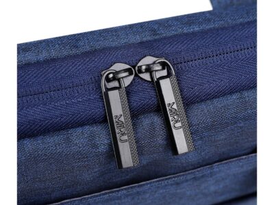 Cienka i lekka niebieska torba na laptopa 17.3" cali z miękką podszewką Miru - obrazek 10