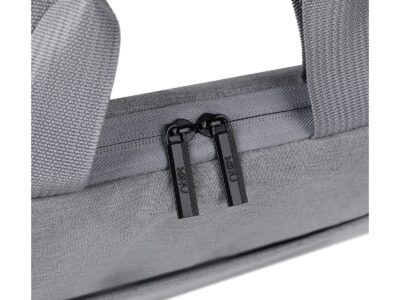 Cienka i lekka szara torba na laptopa 15.6" cali z miękką podszewką Miru - obrazek 10