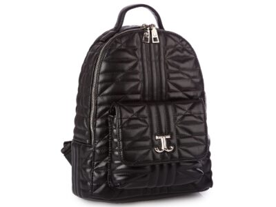 Czarny pikowany plecak damski miejski Jennifer Jones