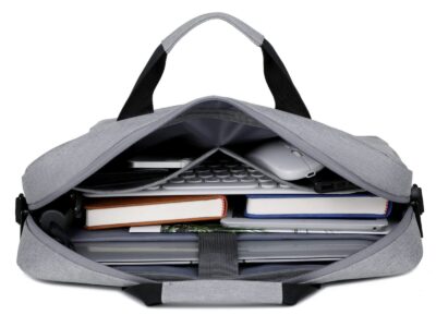 Torba na laptopa 15.6" cala do pracy i na studia szara Miru - obrazek 4