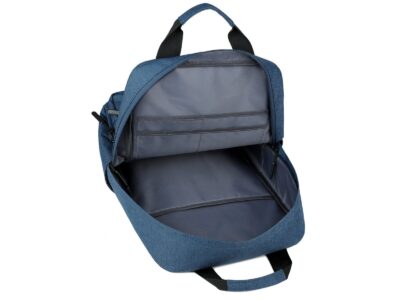 Niebieski plecak na laptopa 15.6" z wieloma kieszeniami do pracy i na studia MIRU - obrazek 11