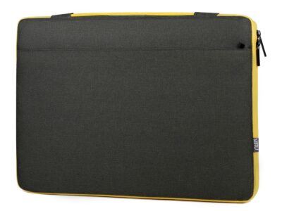 Cienkie etui zabezpieczające z rączką na laptopa 17.3" cala zielono-żółte MIRU - obrazek 9