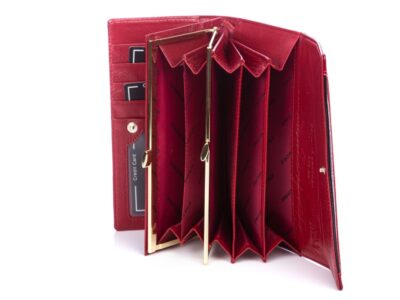 Portfel damski czerwony z czarnym Gregorio - obrazek 7