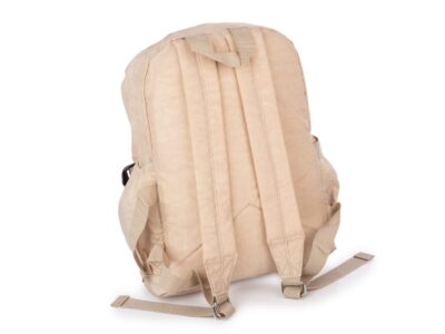 Jasnobeżowy plecak materiałowy lekki Bag Street - obrazek 4