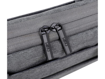 Cienka i lekka szara torba na laptopa 17.3" cali z miękką podszewką Miru - obrazek 9