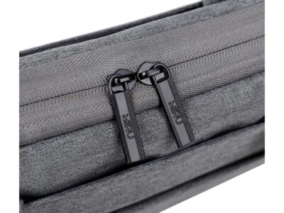 Cienka i lekka szara torba na laptopa 17.3" cali z miękką podszewką Miru - obrazek 9