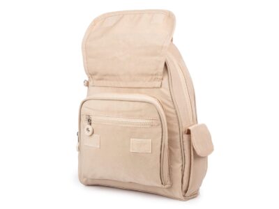 Lekki plecak turystyczny jasnobeżowy Bag Street z kreszu - obrazek 5