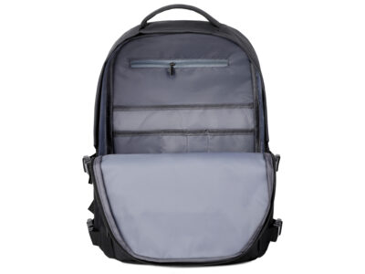 Stylowy czarny plecak na laptopa 15.6" młodzieżowy MIRU - obrazek 11