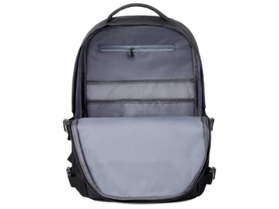 Stylowy czarny plecak na laptopa 15.6" młodzieżowy MIRU - obrazek 11