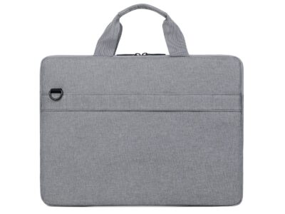 Cienka i lekka szara torba na laptopa 15.6" cali z miękką podszewką Miru - obrazek 8