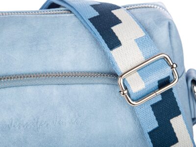 Błękitna, nieduża i wygodna torebka damska miejska Jennifer Jones - obrazek 3