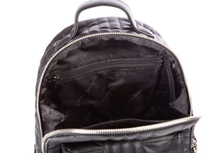 Elegancki czarny plecak damski miejski z miękkiej skóry ekologicznej - obrazek 8