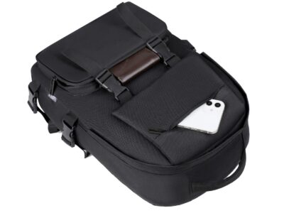 Stylowy czarny plecak na laptopa 15.6" młodzieżowy MIRU - obrazek 10