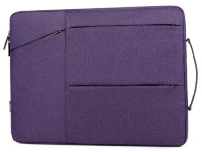 Fioletowe etui damskie na laptopa 15.6" cali z miękką podszewką Miru