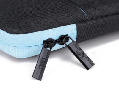 Czarno-niebieskie etui na laptopa 15.6" cali z miękką podszewką Miru - obrazek 9