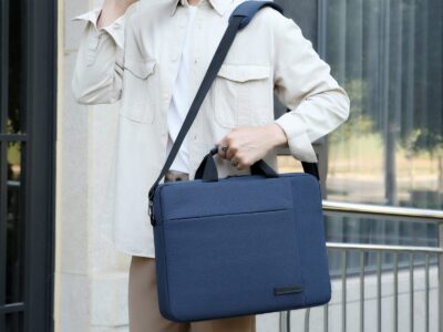 Torba na laptopa 15.6" cala do pracy i na studia granatowa Miru - obrazek 7