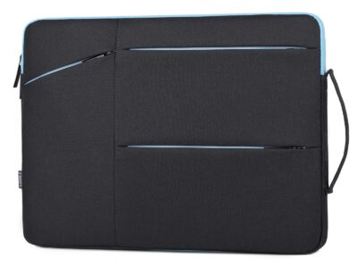 Czarno-niebieskie etui na laptopa 15.6" cali z miękką podszewką Miru - obrazek 6