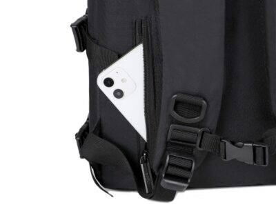 Stylowy czarny plecak na laptopa 15.6" młodzieżowy MIRU - obrazek 7