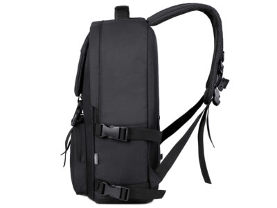 Stylowy czarny plecak na laptopa 15.6" młodzieżowy MIRU - obrazek 5
