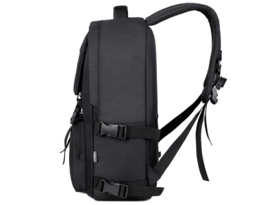 Stylowy czarny plecak na laptopa 15.6" młodzieżowy MIRU - obrazek 5