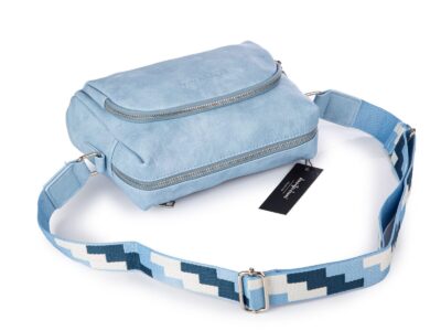 Błękitna, nieduża i wygodna torebka damska miejska Jennifer Jones - obrazek 5