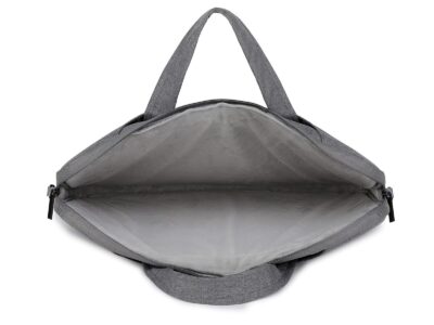 Cienka i lekka szara torba na laptopa 17.3" cali z miękką podszewką Miru - obrazek 10