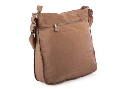 Poszerzana Lekka Torba Materiałowa Brązowa Bag Street - obrazek 3