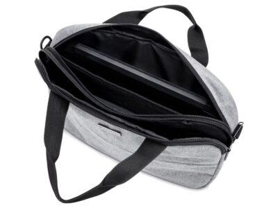 Dwukomorowa szara torba na laptopa 15.6" Zagatto - obrazek 6