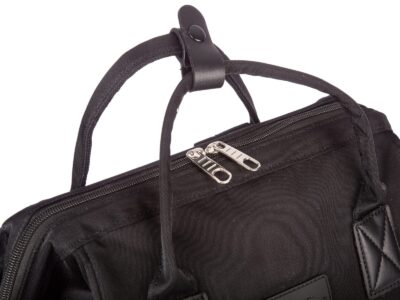 Pojemny materiałowy plecak czarny miejski na uczelnię Bag Street - obrazek 4