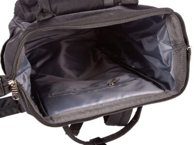 Pojemny materiałowy plecak czarny miejski na uczelnię Bag Street - obrazek 8