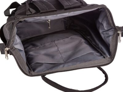 Pojemny materiałowy plecak czarny miejski na uczelnię Bag Street - obrazek 9