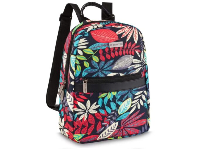 Miejski plecak damski z wzorem w kwiaty na co dzień Zagatto