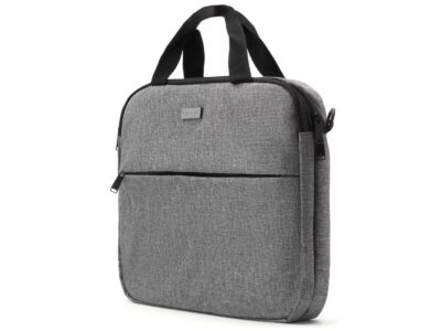 Dwukomorowa szara torba na laptopa 15.6" Zagatto - obrazek 7