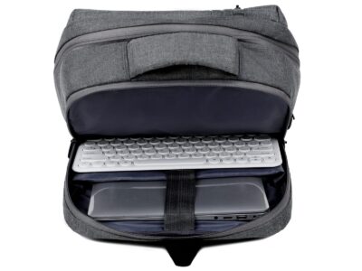 Szary plecak na laptopa 15.6" podróżny z portem USB MIRU - obrazek 4
