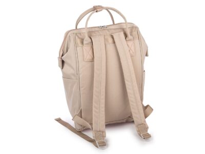 Pojemny materiałowy plecak damski jasnobeżowy miejski na uczelnię Bag Street - obrazek 7