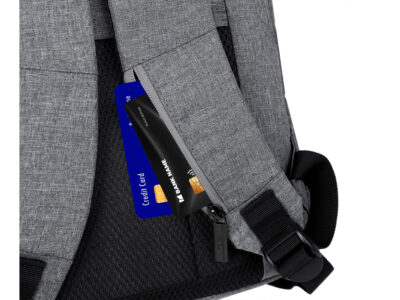 Szary plecak na laptopa 15.6" podróżny z portem USB MIRU - obrazek 9